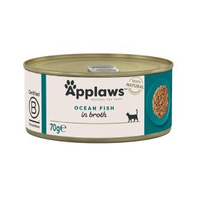 Applaws Ocean Fish In Broth Canned Cat Food - 70 g - Pack of 24