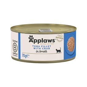 Applaws Tuna Fillet with Crab Canned Cat Food - 70 g - Pack of 24