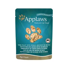 Applaws Pouch Tuna with Whole Anchovy Cat Food - 70g