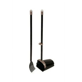 Arm and Hammer Pooper Scooper Swivel Bin and Rake Dog Poop Scooper - Black