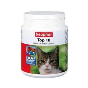 Beaphar Top 10 Cat Multi-Vitamin Tablets - 180 Tab