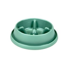 Beeztees Morien Slow Feeder Dog Bowl, Light Green