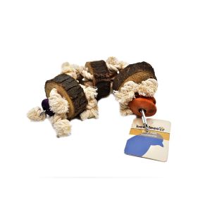 Beeztees Natural Wooden Lovebird Play Rope