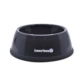 Beeztees Plastic Food Dog Bowl - Anthracite