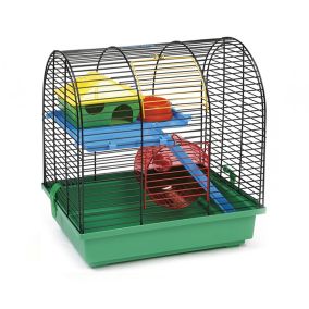 Beeztees Rodent Cage Grim 2 City Black/Green, 37 x 25 x 39 cm