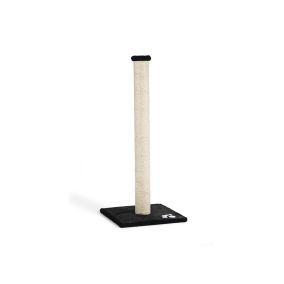 Beeztees Scratch Post Gina with Footprint, XL - 40 x 40 x 90 cm - Black