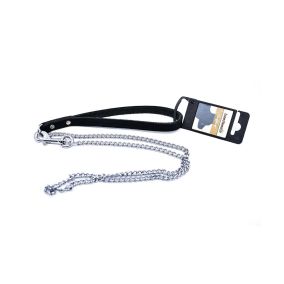 Beeztees Sturdy Dog Chrome Leash - Black