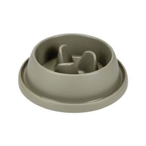 Beeztees Wico Slow Feeder Dog Bowl, Mocha