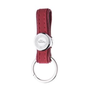 MyFamily Keyring Bilbao Dog ID Tag - Red