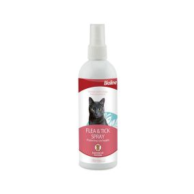 Bioline Flea and Tick Spray for Cats - 175 ml