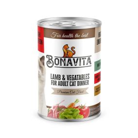 Bonavita Lamb and Vegetables Adult Canned Cat Food - 400 g