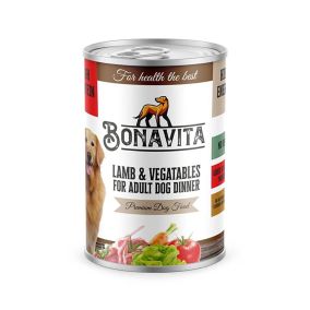 Bonavita Lamb and Vegetables Adult Canned Dog Food - 400 g