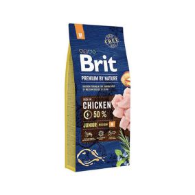 Brit Premium by Nature Junior Medium Dry Dog Food - 15 kg