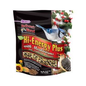 Brown's Bird Lover’s Blend Hi-Energy Plus with Mealworms - 5 lbs