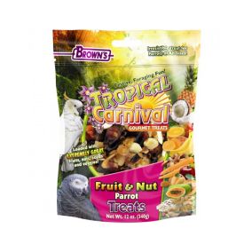 Brown's Tropical Carnival Fruit & Nut Parrot Treat, 12 oz