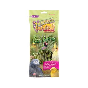 Brown's Tropical Carnival Natural Oat Spray Pet Birds Treats, 2.5 oz