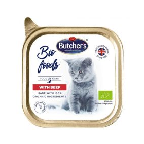 Butchers Bio Foods with Beef Wet Cat Food - 85 g - Pack of 19