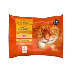 Butchers Classic Chicken Selection In Jelly Cat Food Pouch - 100 g - Pack of 4