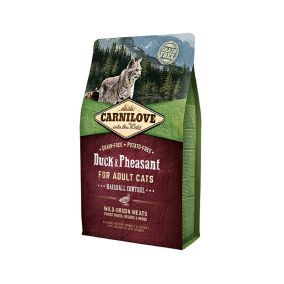 Carnilove Duck and Pheasant Hairball Control Dry Cat Food - 2 kg