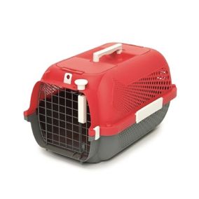 Catit Cat Carrier - Small - Cherry Red - 48.3L x 32.6W x 28H cm