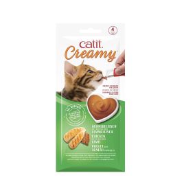 Catit Creamy Lickable Cat Treats - Chicken & Lamb