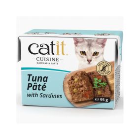 Catit Cuisine Tuna with Sardines Pate Wet Cat Food - 95 g - Pack of 12