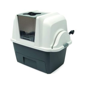 Catit Smartsift Automatic Sifting Cat Litter Box - White/Gray