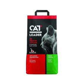 Cat Leader 2X Odour Attack Fresh Aroma Clumping Cat Litter, 5 Kg