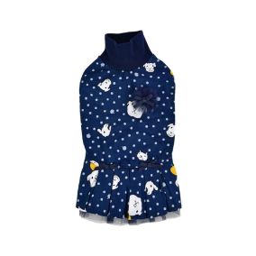 Catspia Pixie Navy Cat Turtleneck, Large