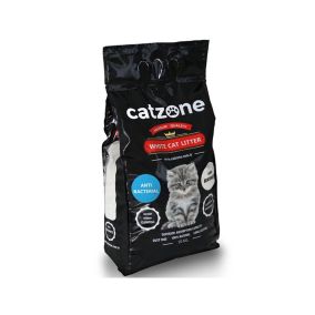 Catzone Anti Bacterial White Cat Litter - 10 kg