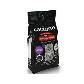 Catzone Lavender Scented White Cat Litter - 10 kg