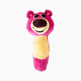 DAN Toy Story Plush Stick Lotso Dog Toy - 8.5L x 9W x 15H cm