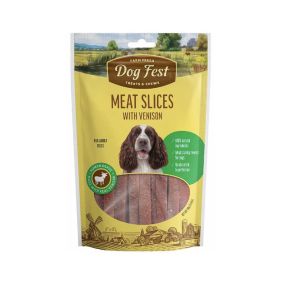 Dog Fest Meat Slices with Venison Dog Treats - 90g