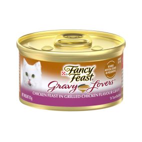 Fancy Feast Gravy Lovers Chicken Feast in Grilled Chicken Flavour Gravy Canned Cat Food - 85 g - Pack of 24