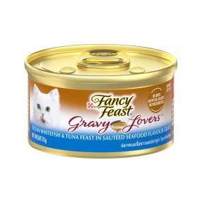 Fancy Feast Gravy Lovers Ocean White Fish and Tuna Canned Cat Food - 85 g