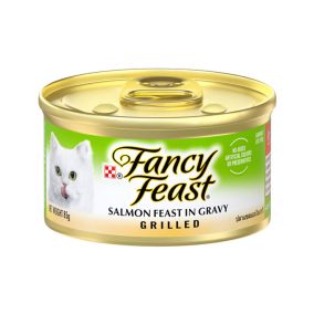 Fancy Feast Grilled Salmon Feast in Gravy Canned Cat Food - 85 g - Pack of 24