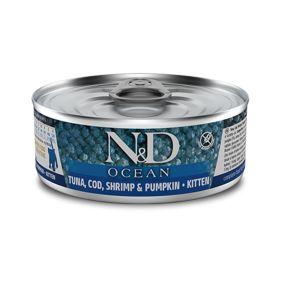 Farmina ND Ocean Tuna Cod Shrimp and Pumpkin Canned Kitten Food - 70 g