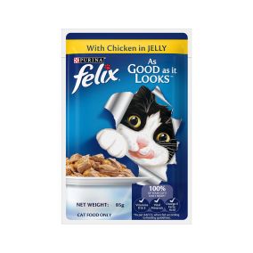 Felix Chicken In Jelly Adult Cat Food Pouch - 85 g