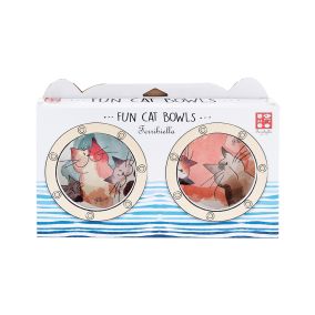 Ferribiella Aquarelle Fun Cat Bowls - 450 ml