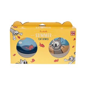 Ferribiella Summer Fun Cat Bowls - 390 ml