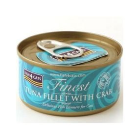 Fish4Cats Tuna Fillet with Crab Wet Cat Food - 70g - Pack of 10