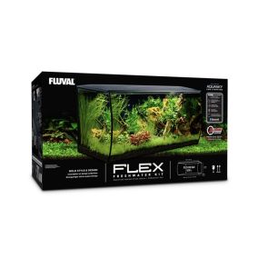 Fluval FLEX Aquarium Kit Black, 123 Liters (32.5"L x 15.75"W x 15.35"H)