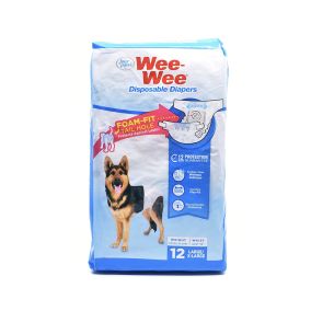 Four Paws Wee-Wee Disposable Diapers for Dog -12 pack