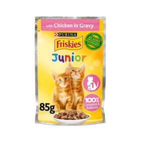 Friskies Junior Chicken in Gravy Kitten Food Pouch - 85 g