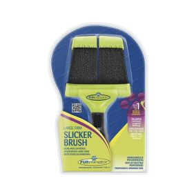 FURminator Firm Slicker Brush for Dogs, Large