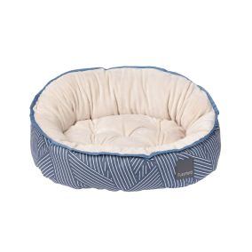 FuzzYard Thornbury Reversible Pet Bed - Aegean Blue