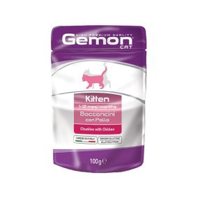 Gemon Chunkies with Chicken Kitten Pouch Food - 100 g