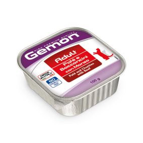 Gemon Pate and Chunkies with Beef Wet Cat Food - 100 g