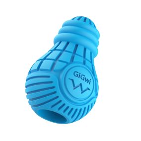 GiGwi Bulb Rubber Dog Toy - Blue - Small