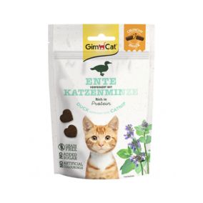 GimCat Crunchy Snack Duck & Catnip Cat Treats - 50g